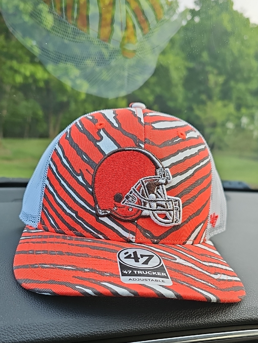Cleveland Browns Trucker Hat Cap Zubaz 47 Brand New